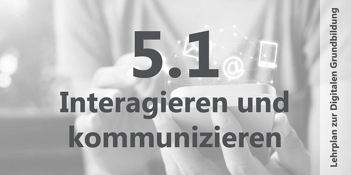 Interagieren und kommunizieren Grafische Darstellung Vernetzung auf Smartphone